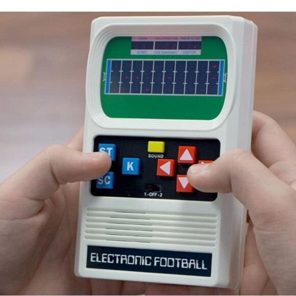Mattel Basic Fun Classic, Retro Handheld Football Electronic Game, One Size Fits - Picture 1 of 8